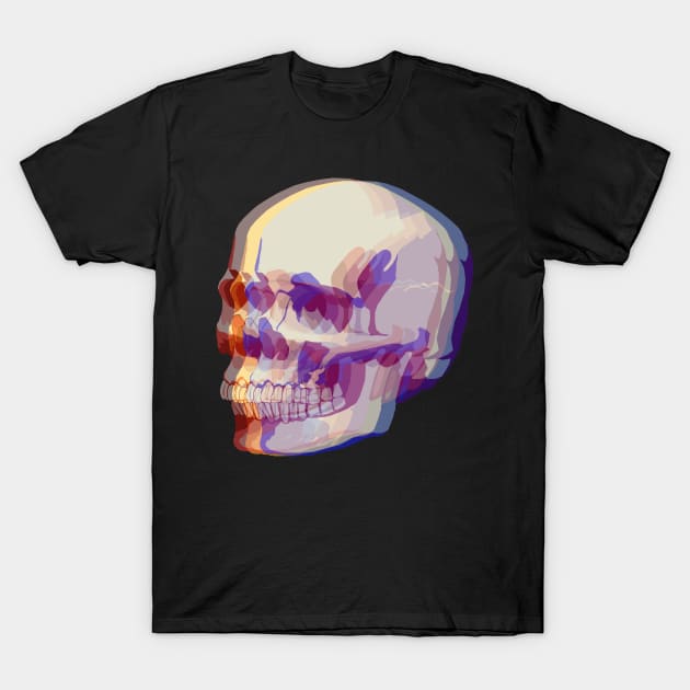 3D Skull T-Shirt by rexthinks